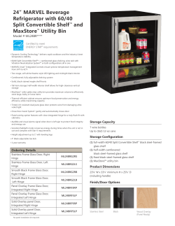 24” MARVEL Beverage Refrigerator with 60/40 Split