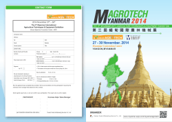 2014 Myanmar Agrotech brochure