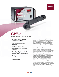 GMS2 Ground Monitoring System - Innovative Finishing Solutions