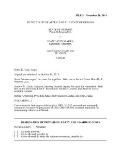 (A150323) State v. Sparks - Oregon Appellate Court Opinions