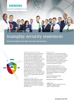teamplay Data Security and Protection Flyer 1.01MB