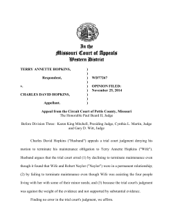 Missouri Court of Appeals