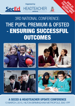 here. - The Pupil Premium and Ofsted