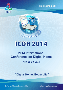 Keynote Speaker - The 5th International Conference on Digital Home