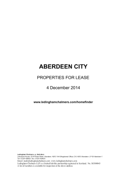 ABERDEEN CITY - Ledingham | Chalmers LLP
