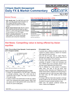 Daily FX & Market Commentary