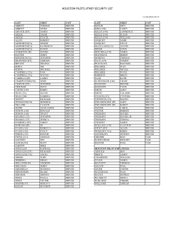 HP Jitney List - Houston Pilots