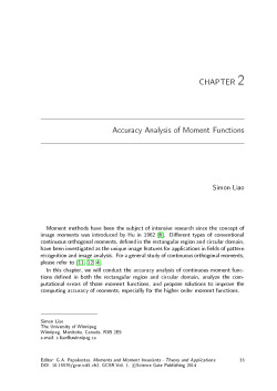 vol01ch02 - Accuracy Analysis of Moment Functions