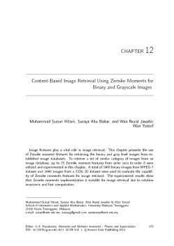 vol01ch12 - Content-Based Image Retrieval Using Zernike Moments for Binary and Grayscale Images