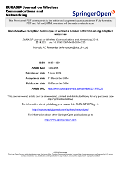 Provisional PDF - EURASIP Journal on Wireless Communications