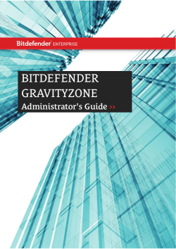 Bitdefender GravityZone Administrator's Guide