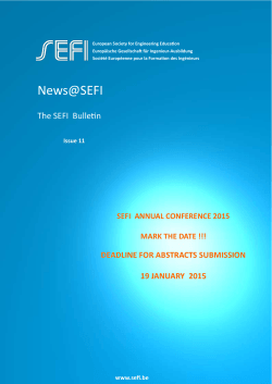 News@SEFI - American Society for Engineering Education