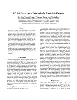 SoF: Soft-Cluster Matrix Factorization for Probabilistic Clustering