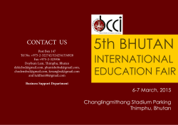 CONTACT US - Bhutan Chamber of Commerce & Industry