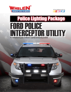 Ford Utility Intercepter Vehicle Packaging