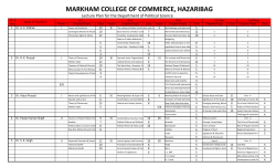 Lecture Plan (1).xlsx - Markham College of Commerce