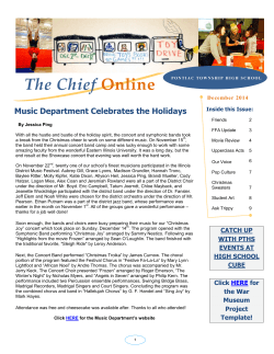 The Chief Online - Pontiac Township High School