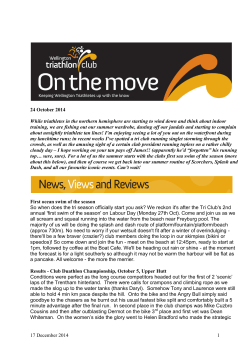 On the Move – 24 October 2014December 17th 2014