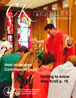 CK Magazine latest issue - Christ the King Catholic Church