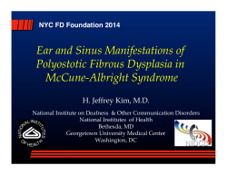 Ear and Sinus Manifestations of Polyostotic Fibrous Dysplasia in