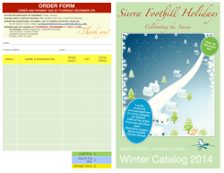 Winter Catalog 2014
