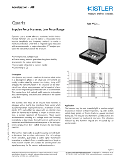 Data sheet, Type 9722A