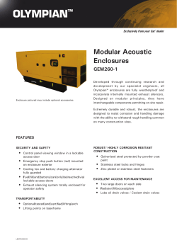 Modular Acoustic Enclosures GEM260-1