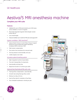Aestiva/5 MRI anesthesia machine