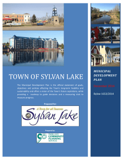 TOWN OF SYLVAN LAKE - Parkland Community Planning Services