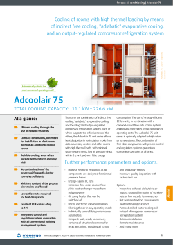 Process air conditioning Menerga Adcoolair 75