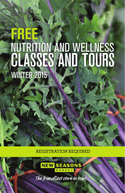 Classes and Tours - New Seasons Market