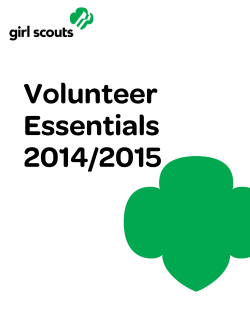 Volunteer Essentials - Girl Scouts of Utah