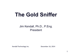 More information on The Gold Sniffer