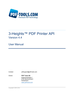 3-Heights™ PDF Printer API