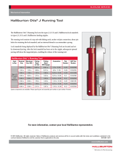 2014-DS-WPS-0590 H011364 Halliburton Otis® J Running Tool