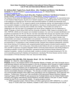 Abbreviated list of sites - Yale School of Medicine