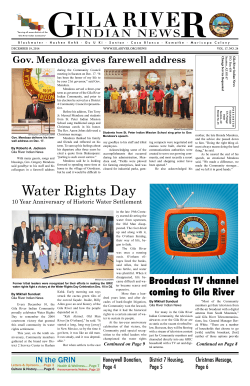 Water Rights Day - Gila River Indian Community