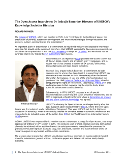 The Open Access Interviews: Dr Indrajit Banerjee