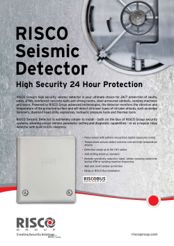 RISCO Seismic Detector