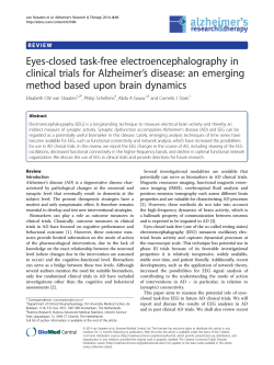 Eyes-closed task-free electroencephalography in clinical trials for