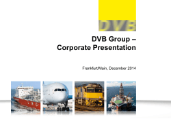DVB Group – Corporate Presentation