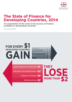 The State of Finance for Developing Countries, 2014