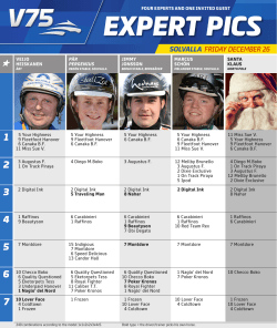 Expert Tips Extra V75