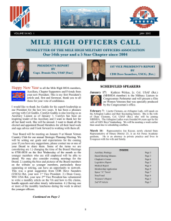 HERE - Mile High Military Officers Association, Inc. (MHMOA)