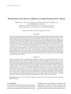 Measurements of net all-wave radiation at a
