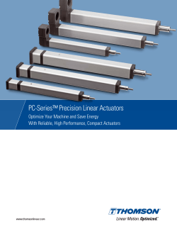 PC-Series™ Precision Linear Actuators - f.food