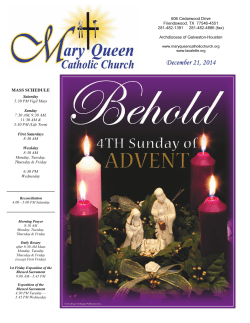 December 21, 2014 - Mary Queen Catholic Church