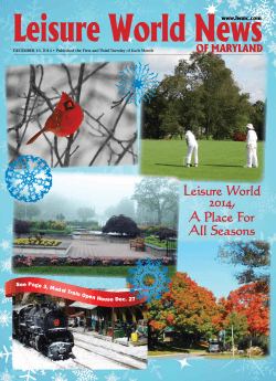 LW News - Leisure World