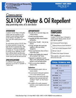 SLX100® Water & Oil Repellent