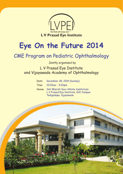 Brochure - LV Prasad Eye Institute